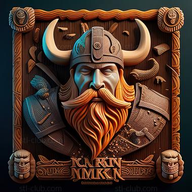 3D модель St Ферма Frenzy Viking Heroes игра (STL)